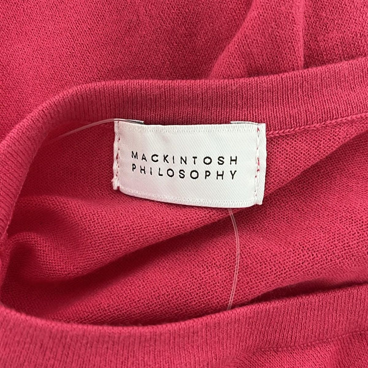 MACKINTOSH PHILOSOPHY - MACKINTOSH PHILOSOPHY(マッキントッシュフィロソフィー) カーディガン サイズ38 L レディース - ピンク 七分袖 MACKINTOSH PHILOSOPHY - MACKINTOSH PHILOSOPHY