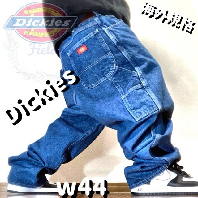 ディッキーズペインターパンツ極太バギーデニムGパンパッチロゴ