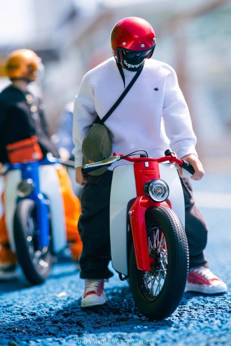 trickyMan12 1/6 ホンダ カブ スーパーカブ Red.Ver 未開封新品