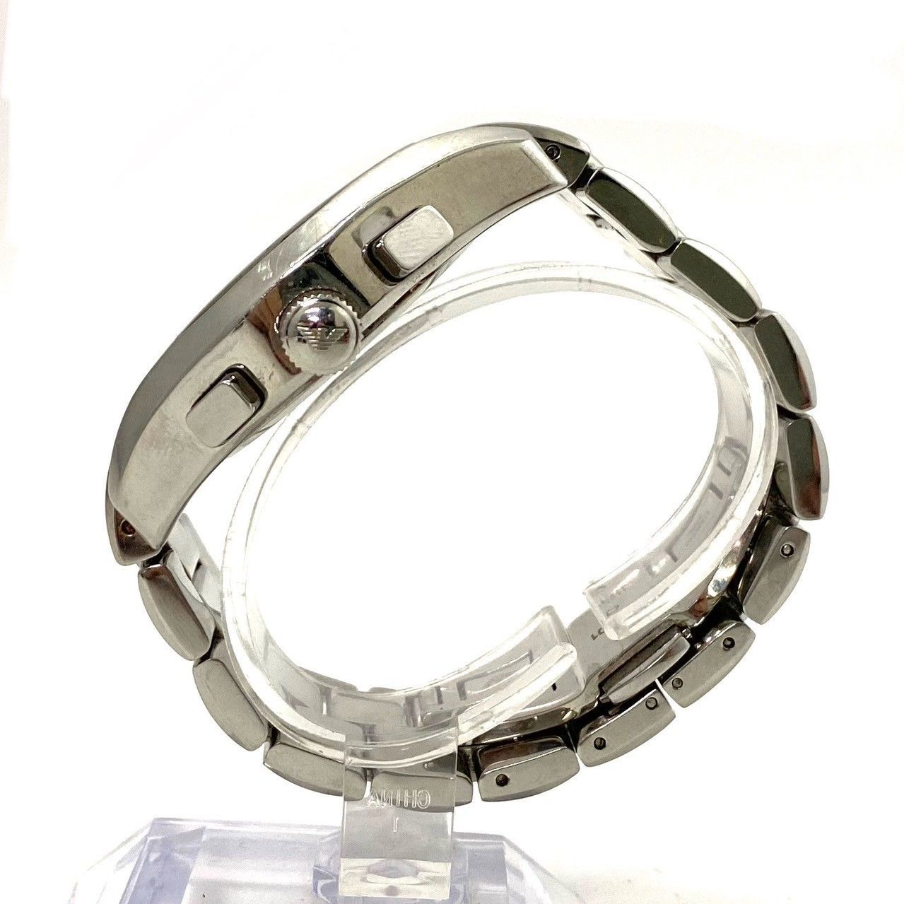 EMPORIO ARMANI】AR-0673 クォーツ クロノグラフ デイト ブラック