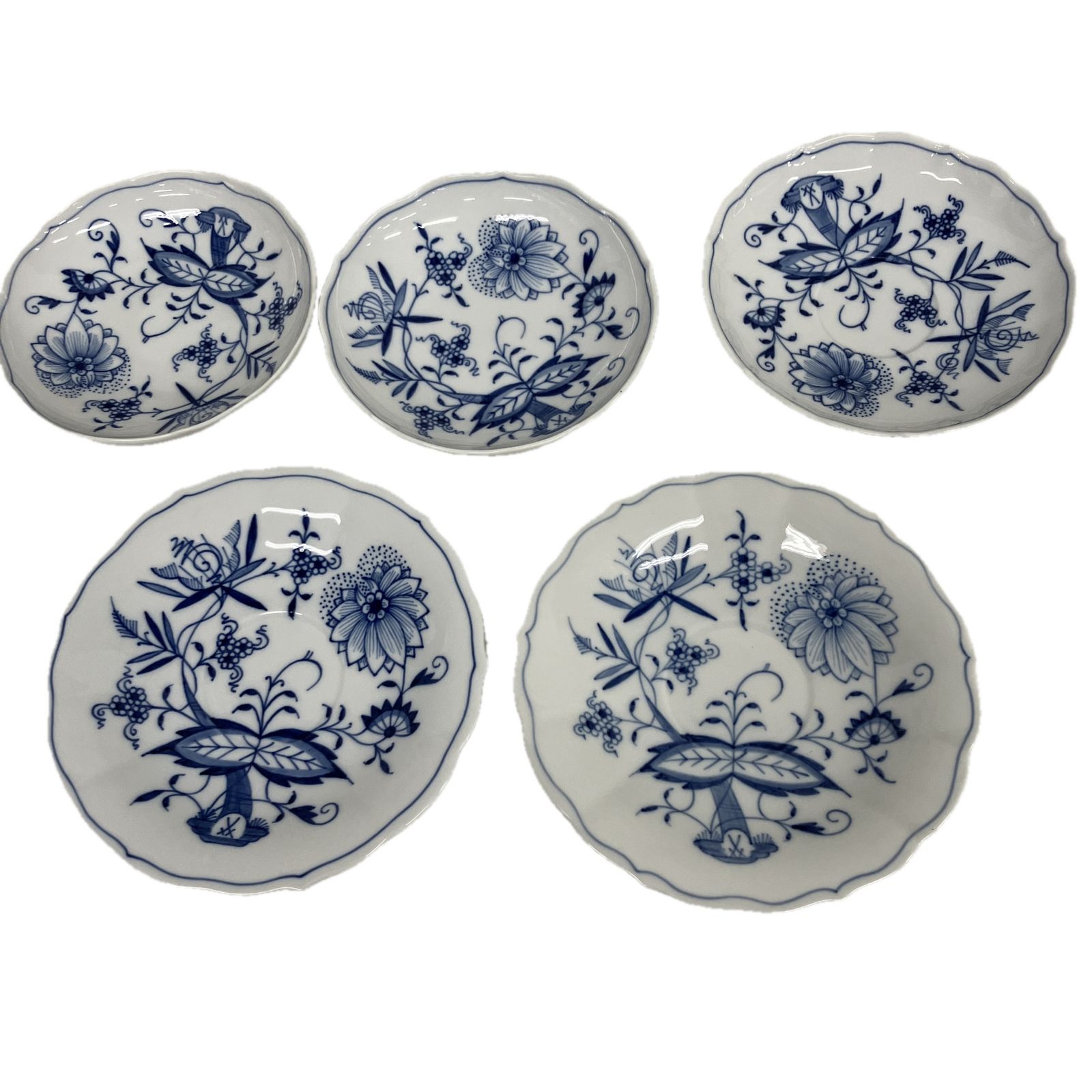 Meissen ブルーオニオン カップ-ソーサー 5客セット マイセン 西洋食器 ドイツ S10517392
