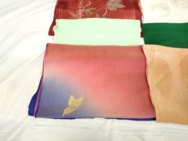 平和屋着物☆和装小物 上質な帯揚げ 10枚セット 逸品 AAAO4935ps