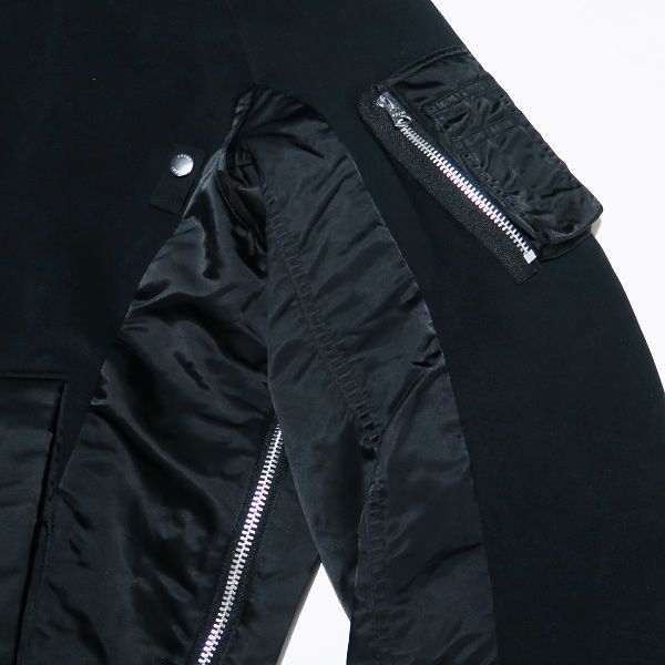 sacai - sacai サカイ スポンジスウェットライダースジャケット