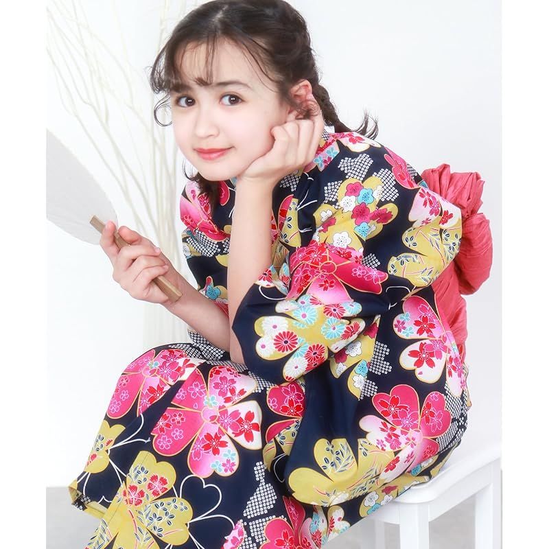 浴衣帯セット　KYOETSU KYOETSU 浴衣 セット レディース 2点セット( + 帯 ) H