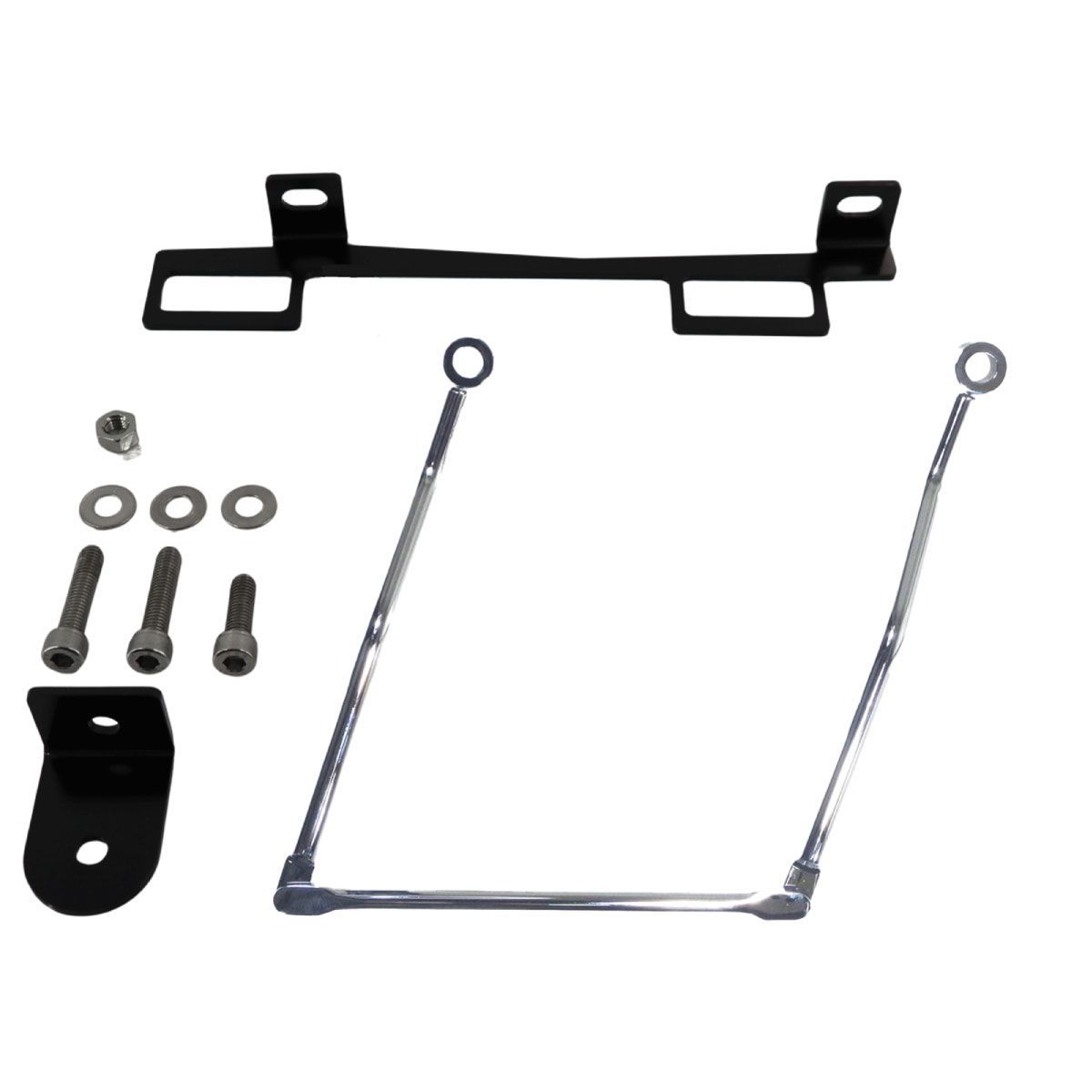 Z900RS ベルトループ付きサドルバッグサポート wca-63 片側 サイドバッグガード ワールドウォーク WW製