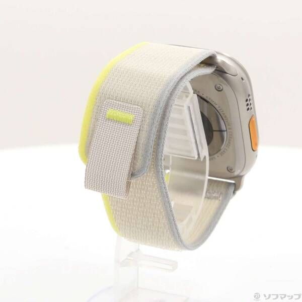 この夏最後のチャンス! 〔 品〕 Apple Watch Ultra GPS Cellular 49mm チタニウムケース イエロー ベージュトレイルループ 344 素材