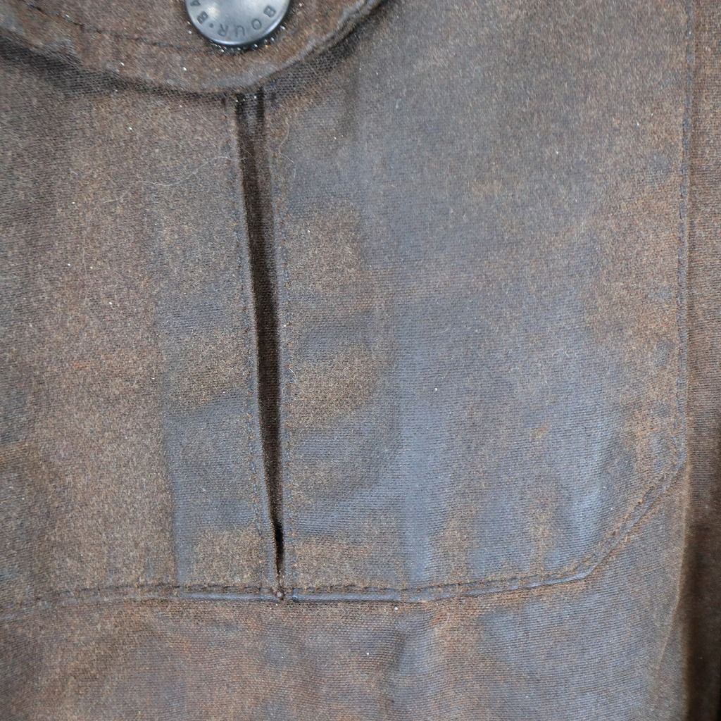 Barbour バブアー BUSHMAN オイルドジャケット 防寒 ユーロ 襟レザー