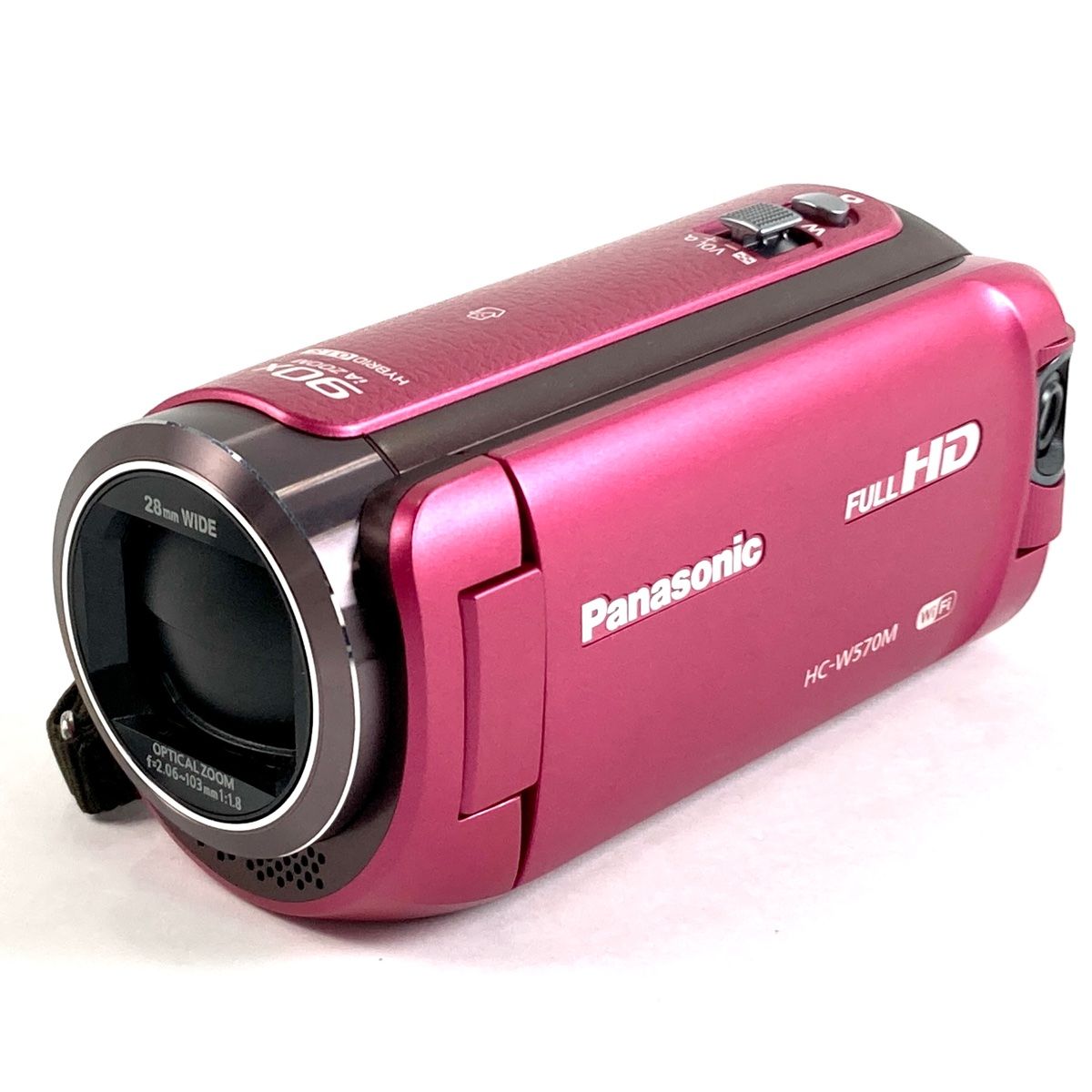 パナソニック PANASONIC デジタルムービーカメラ レッド HX-DC3 中古美