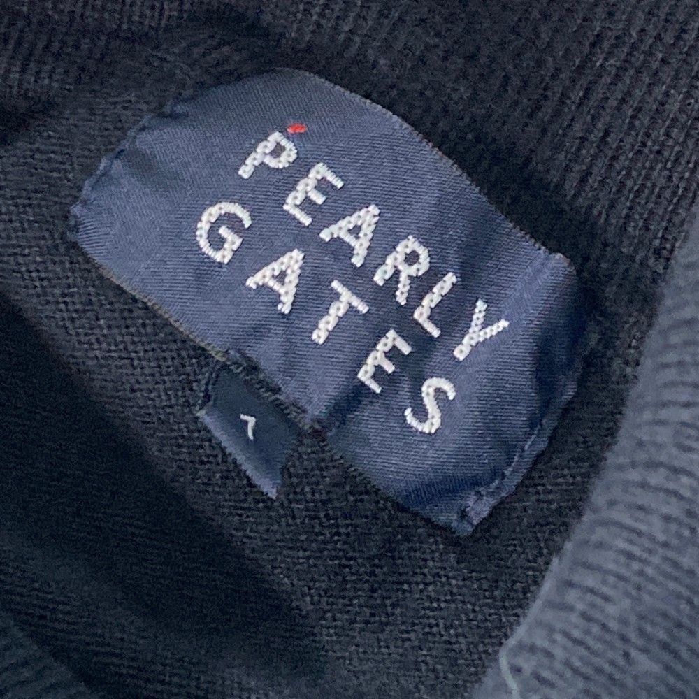 サイズ：1 PEARLY GATES パーリーゲイツ 2024年モデル タートルネック ニットセーター  ネイビー系 [240101497864] ゴルフウェア レディース ストスト サイズ：1 PEARLY GATES パーリーゲイツ タートルネック ニット