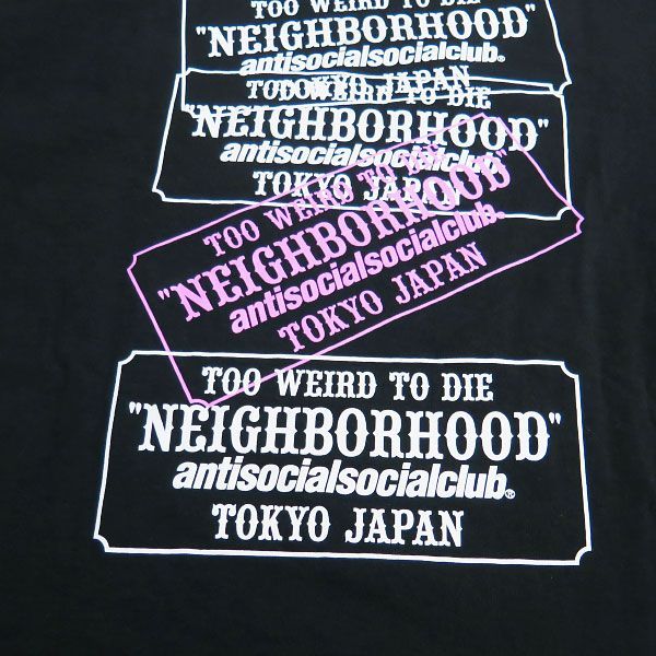 NEIGHBORHOOD ネイバーフッド x Anti Social Social Club アンチソーシャルソーシャルクラブ 24SS NHXASSC.TEE LS-1 ロングスリーブ Tシャツ ブラック ロンT