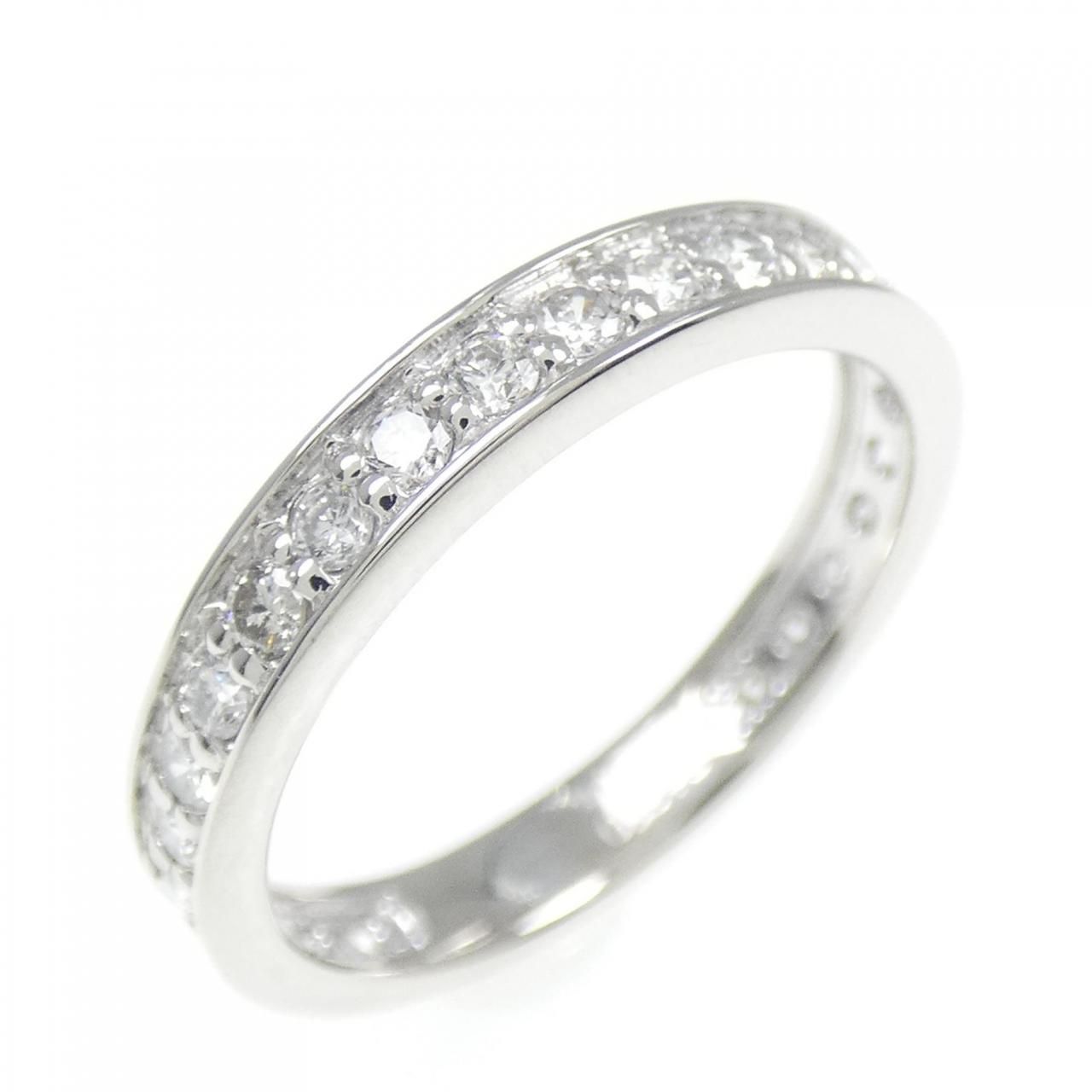 PT900 ハーフエタニティ ダイヤモンド リング 0.51CT - メルカリ 