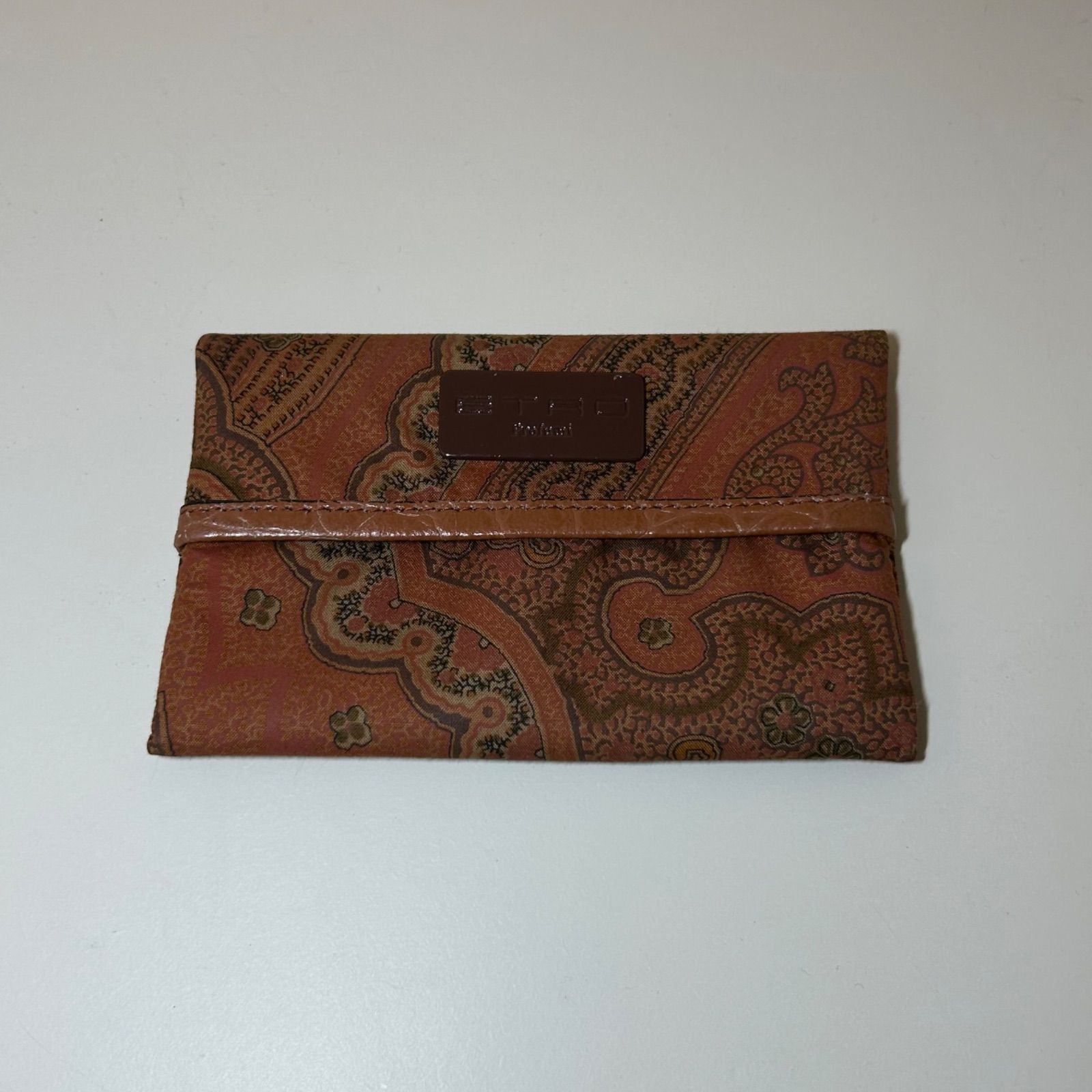 ETRO エトロ ポケットティッシュケース 美品 ペイズリー柄