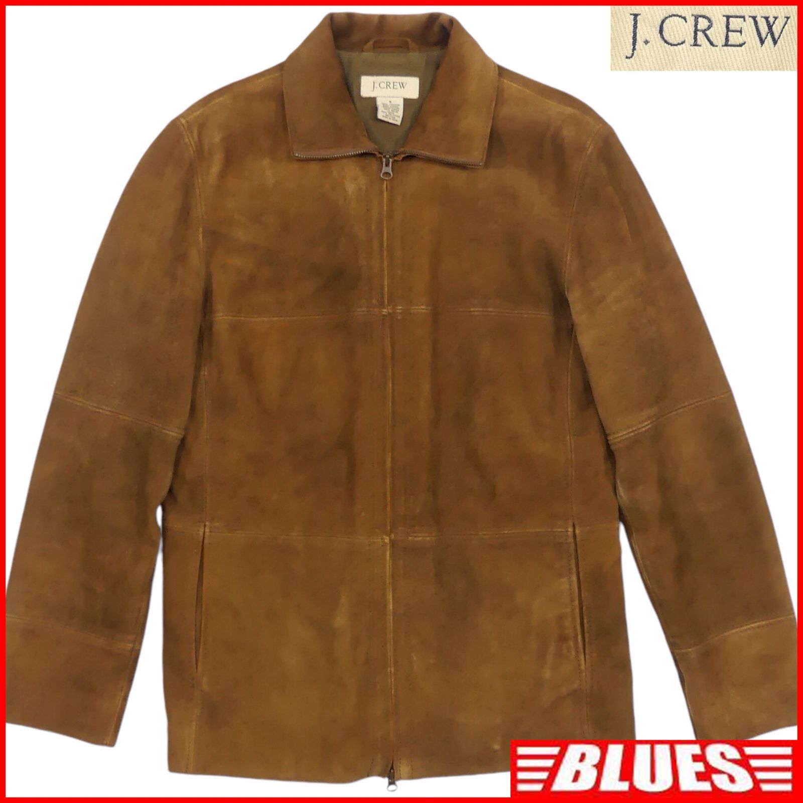 J.CREW ジェイクルー レザー ジャケット S ブルゾン ジャンパー 茶 本 