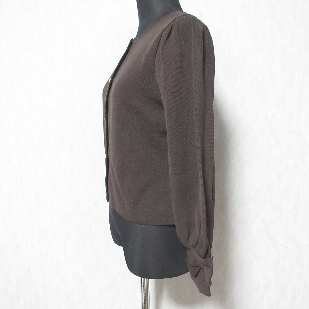 美品 M'S GRACY エムズグレイシー パールビジューボタンニット