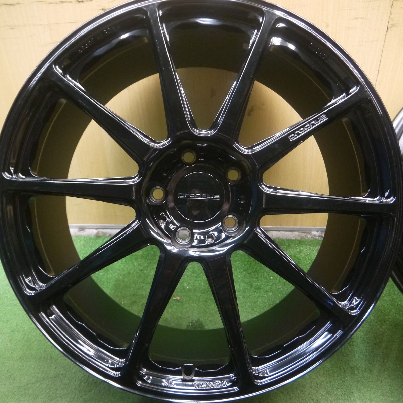 *送料無料* キレイ★prodrive GC-0100 プロドライブ 19インチ ホイール 19×9J PCD114.3/5H★4062605Hホ