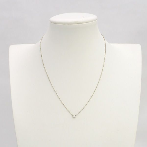 未使用Tiffanyティファニー ダイヤモンドバイザヤードネックレス0.05ct TIFFANY&Co. / ティファニー ◇バイザヤード ネックレス 0.05ct