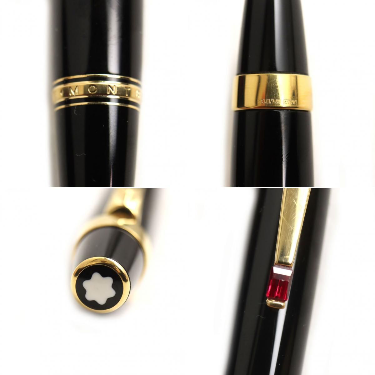 美品◇MONTBLANC モンブラン BOHEME ボエム レッドストーン ペン先14K