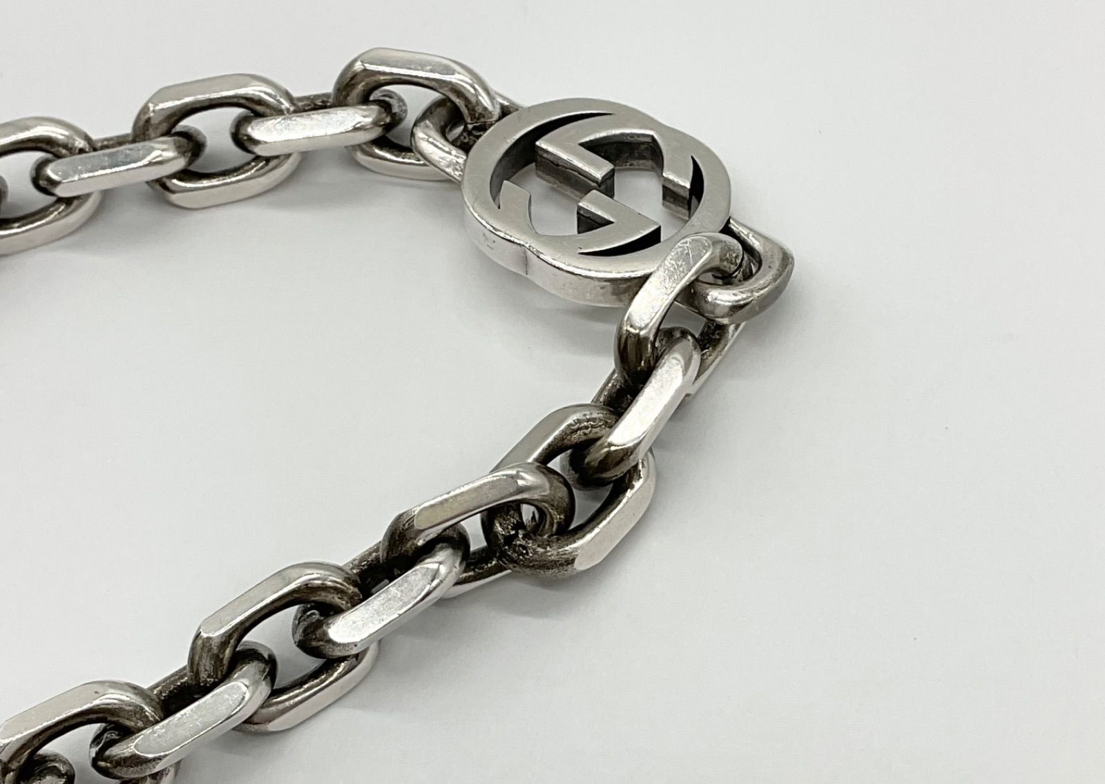 GUCCI グッチ インターロッキング チェーン 18 ブレスレット 925