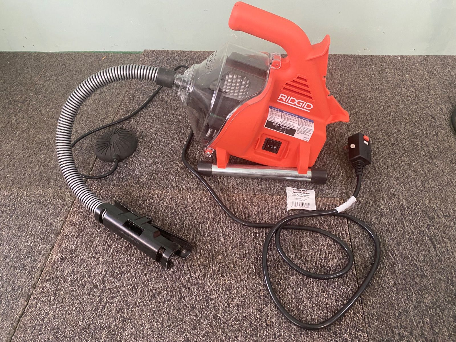 € RIDGIDドレンクリーナー PowerClear No.55808 AC120V 動作未