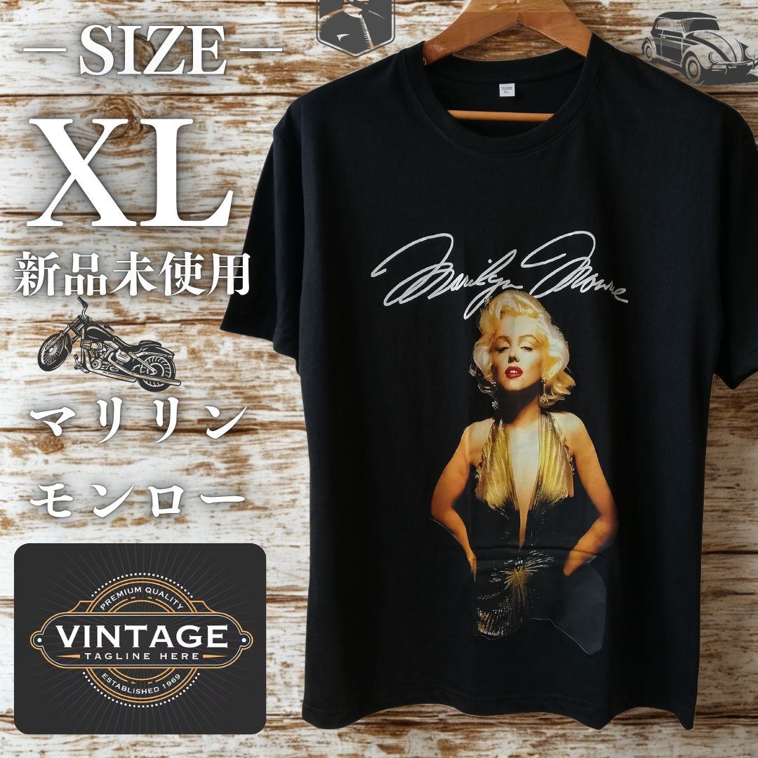 US古着 マリリンモンロー Tシャツ スカル ビッグプリント - メルカリ