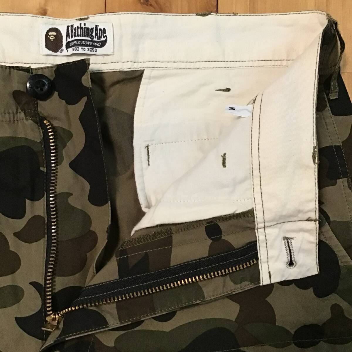 BAPE 1st camo green カーゴ ハーフパンツ Mサイズ a bathing ape 