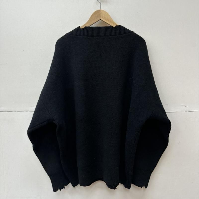 UNUSED US2254 DAMAGE 5G WOOL KNIT ダメージ ボートネック ニット  