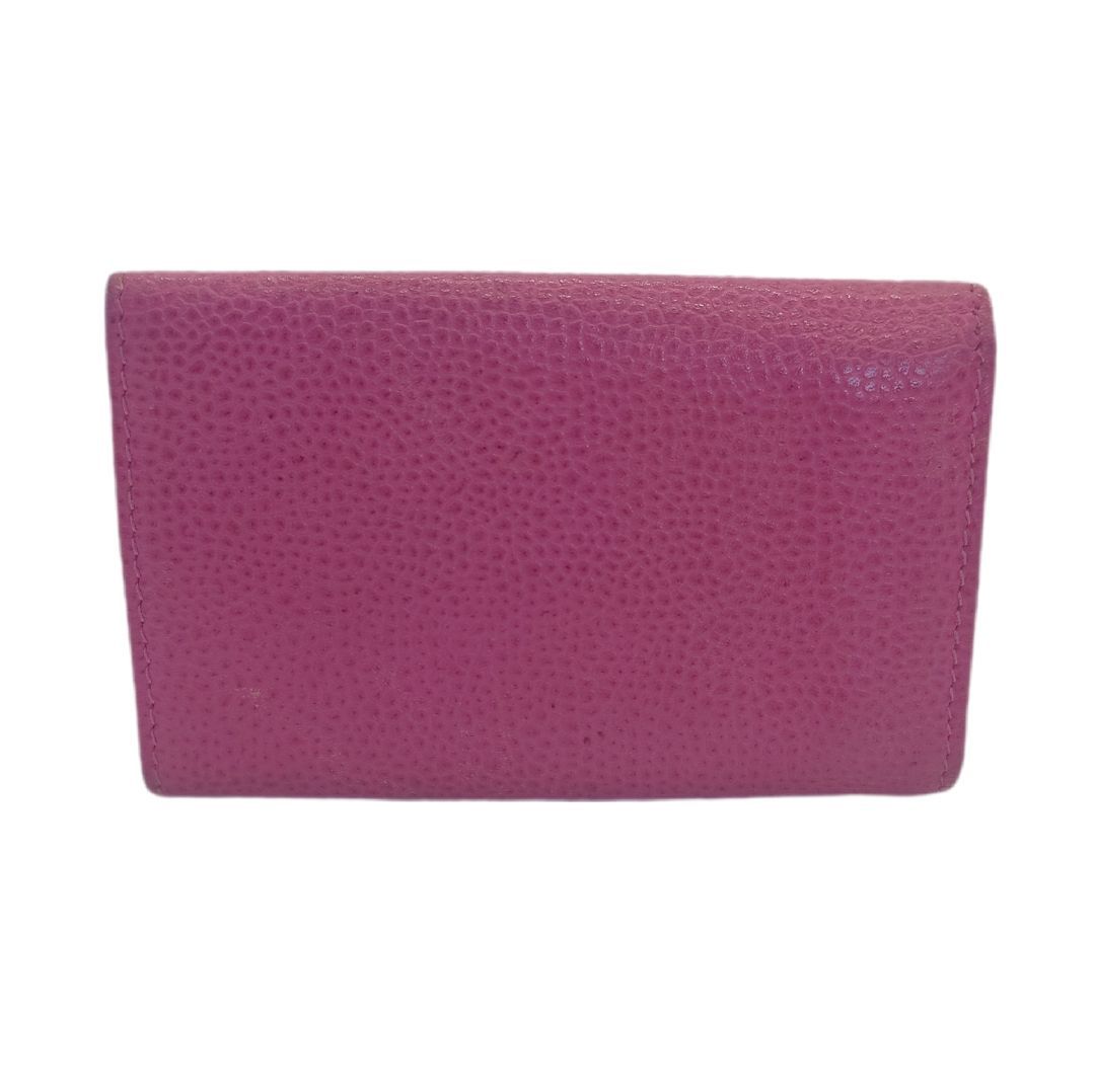 CHANEL シャネル ココマーク キャビアスキン 6連キーケース ピンク系