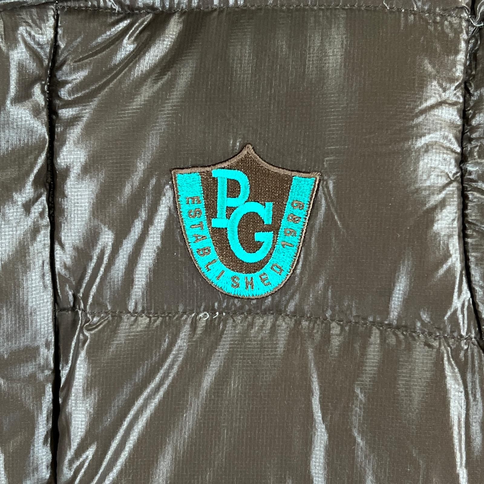 PEARLY GATES ブラウン ダウンコート 美品 PEARLY GATES パーリーゲイツ ブランドロゴ 秋冬 AW ダウン