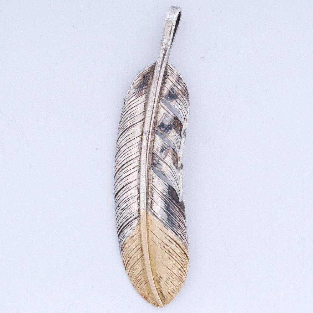 TARO WASHIMI 廃盤 L flight feather K18 top 01 シルバー ゴールド