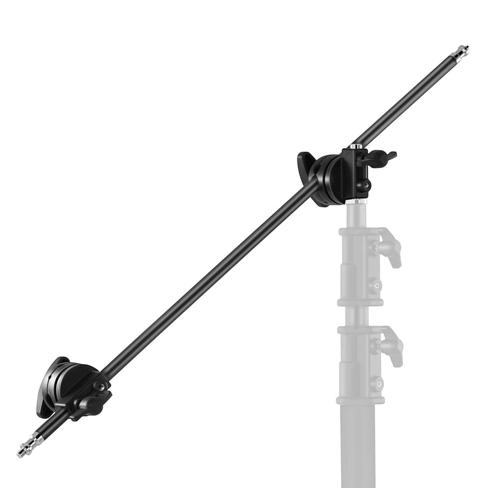 スタジオビデオ写真用 リフレクターと他の機器に対応 適格請求書発行可 ライトスタンド アルミ合金製 128cmブームアーム 2個のグリップヘッド付き グリップアーム soonpho
