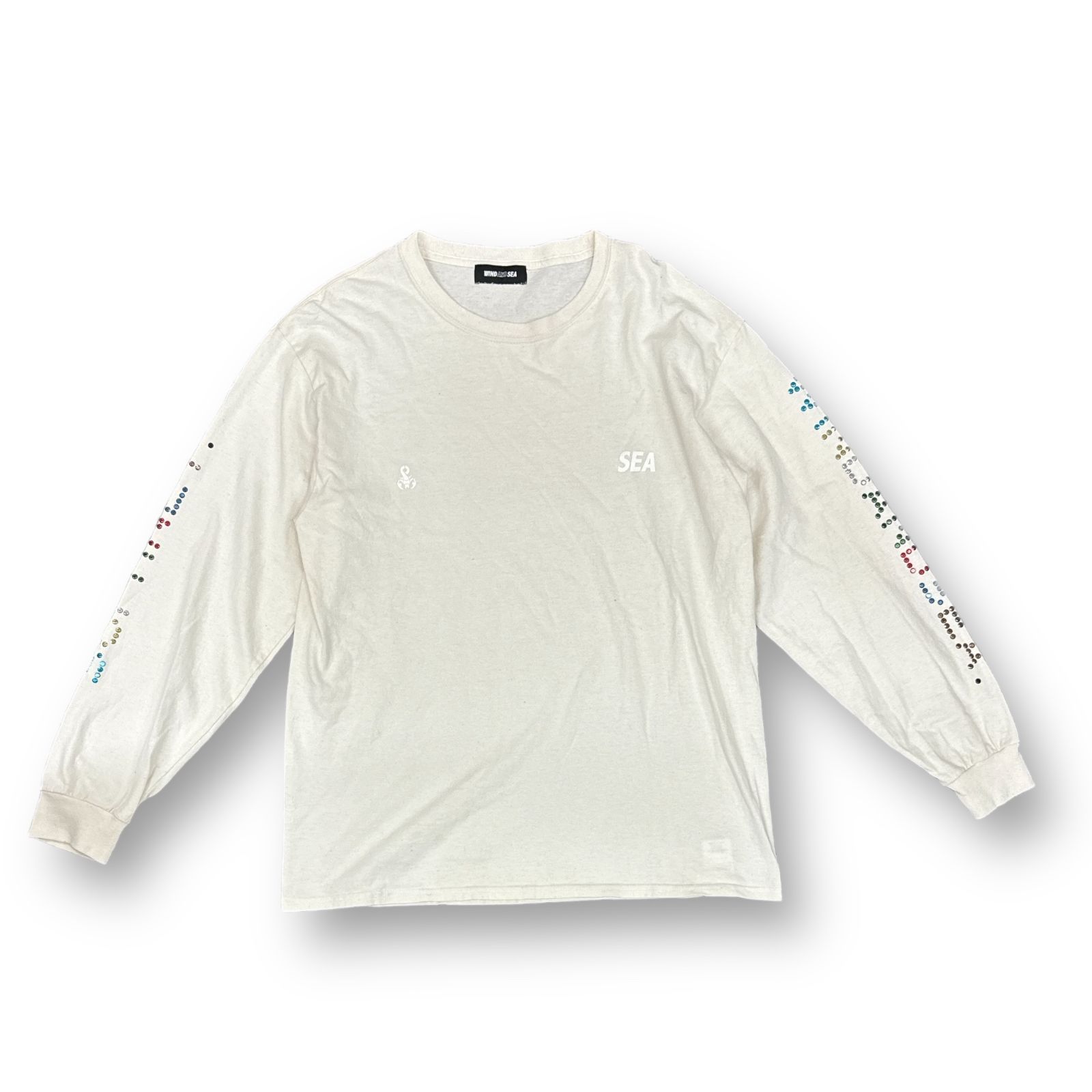 定価14300円 WINDANDSEA × SOPH. RHINESTONE L/S TEE ラインストーン 