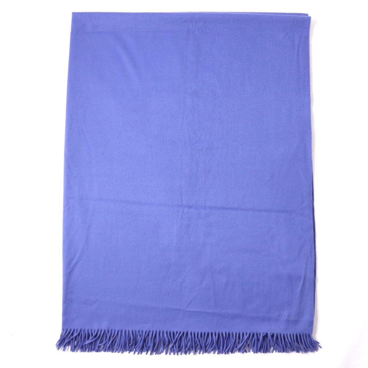 HERMES エルメス 超大判 ブランケット ストール カシミヤ100% ブルー