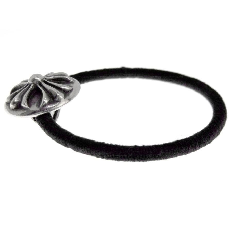 クロムハーツ CHROME HEARTS 【 HAIRBAND CH PLUS 】 オールド クロス ボール ボタン ヘアゴム コンチョ ブレスレット　35898