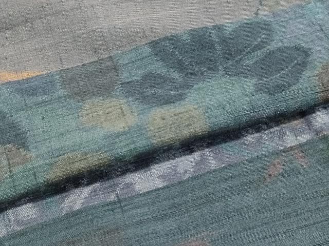 平和屋着物○小千谷紬 百柄 横段花文 正絹 逸品 DAAU0599tw - メルカリ