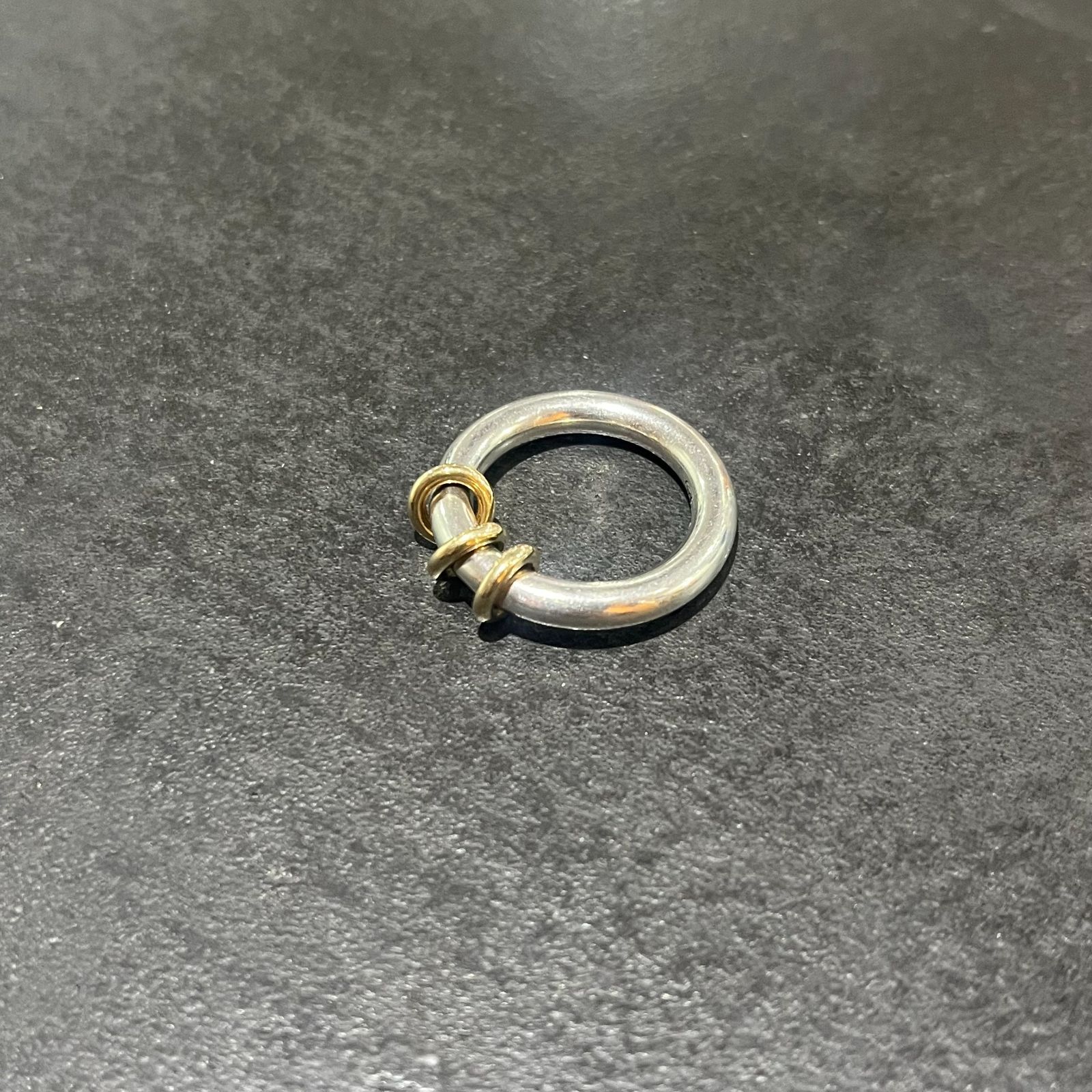 Spinelli Kilcollin ゴールド三連 シルバー コンビ リング 指輪 18K 