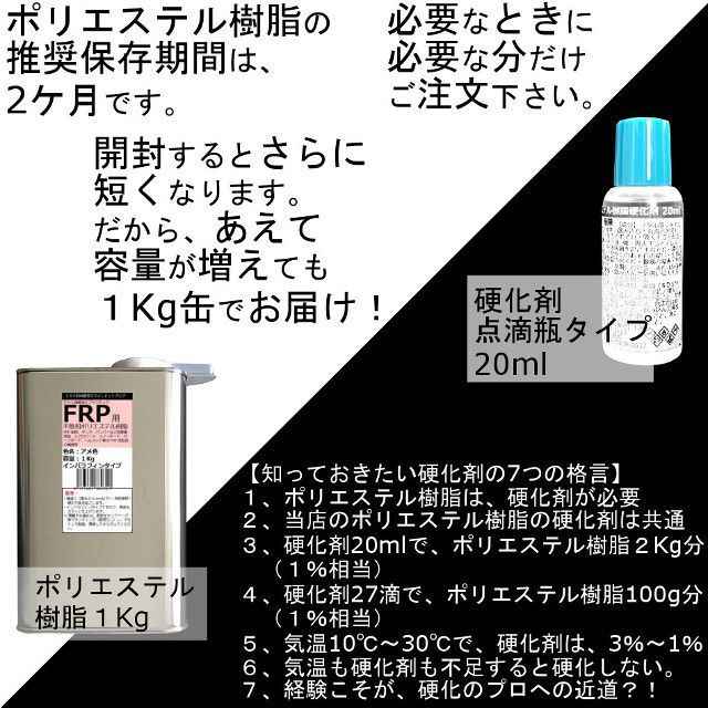 キクメン FRP カーボン 仕上 ノンパラ 樹脂2Kg 硬化剤付き