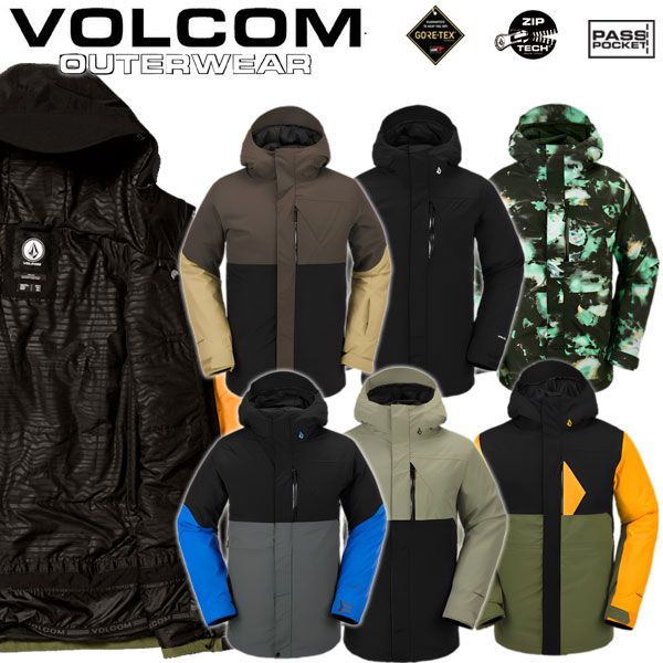 23-24】VOLCOM L GORE-TEX PNT BLACK ボルコム スノーボードウェア パンツ メンズ いとおしい Mサイズ