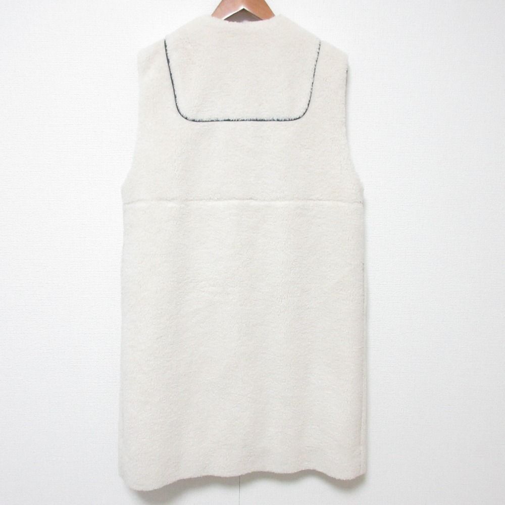 良品 22AW yori ヨリ もこもこロングジレ ノースリーブコート