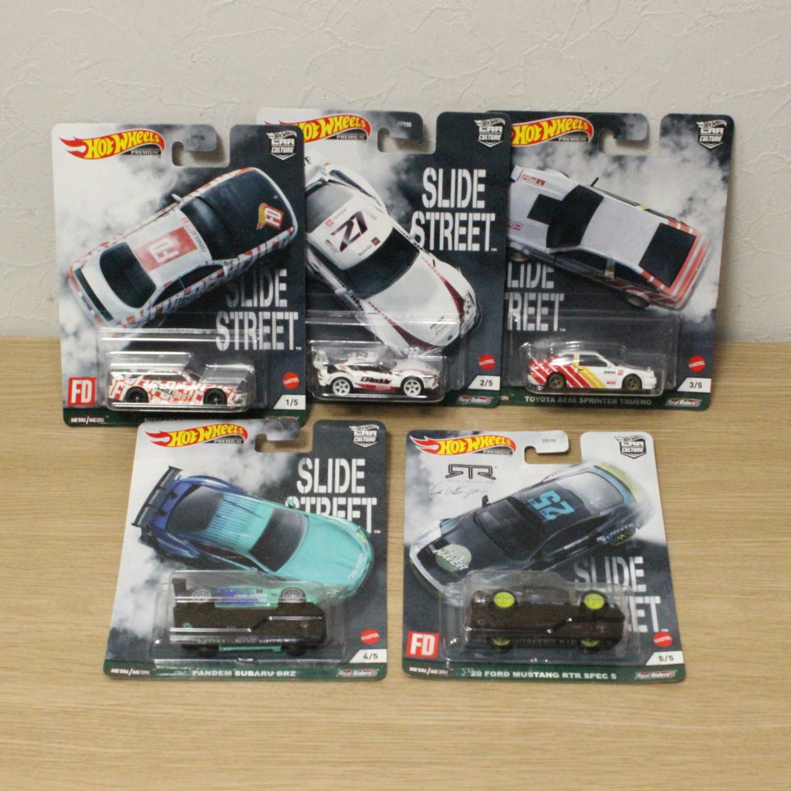 Hot Wheels ホットウィール 2021 CAR CULTURE SLIDE STREET カーカルチャー スライドストリート 5台