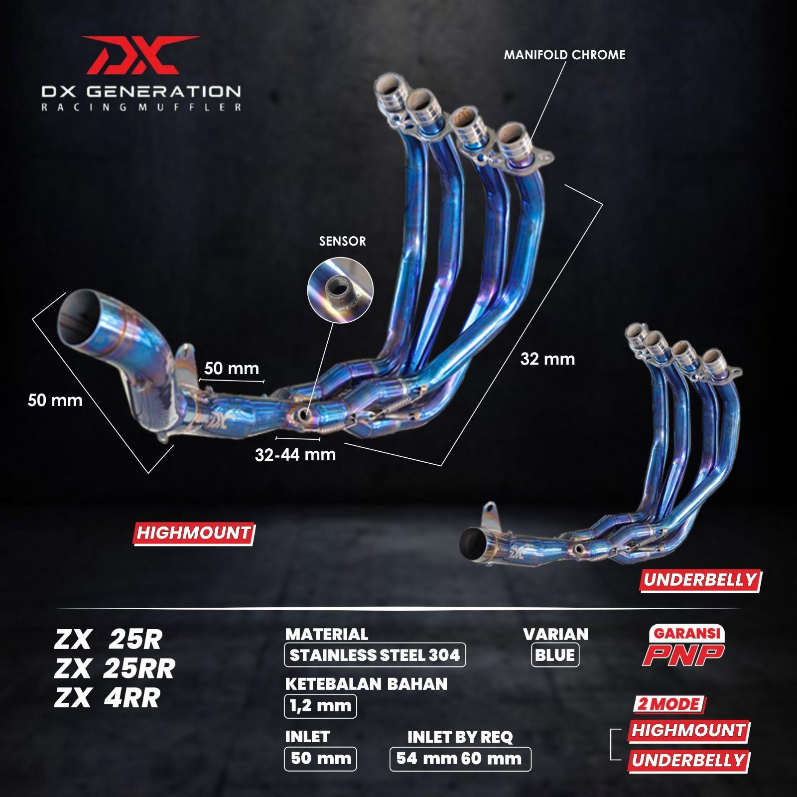 DX GENERATION AR1 フルエキマフラー ZX-25R ZX-4R - メルカリ