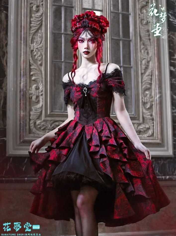 25年 ♥ドレス コスプレロリータセット 仮装 オリジナル jsk ロリータ ワンピース 撮影会 舞台 イベント 原野空間-261