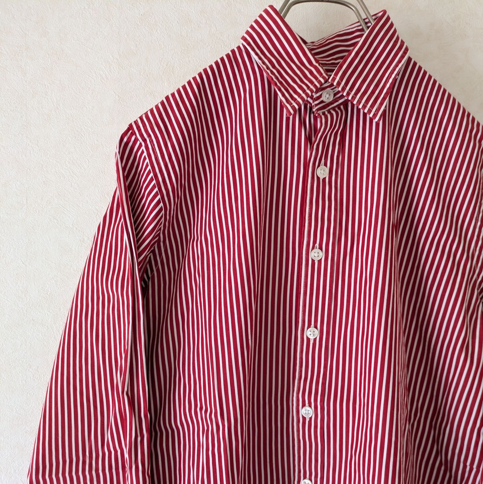 RALPHLAUREN SPORT】ラルフローレンスポーツ 赤×白ストライプシャツ