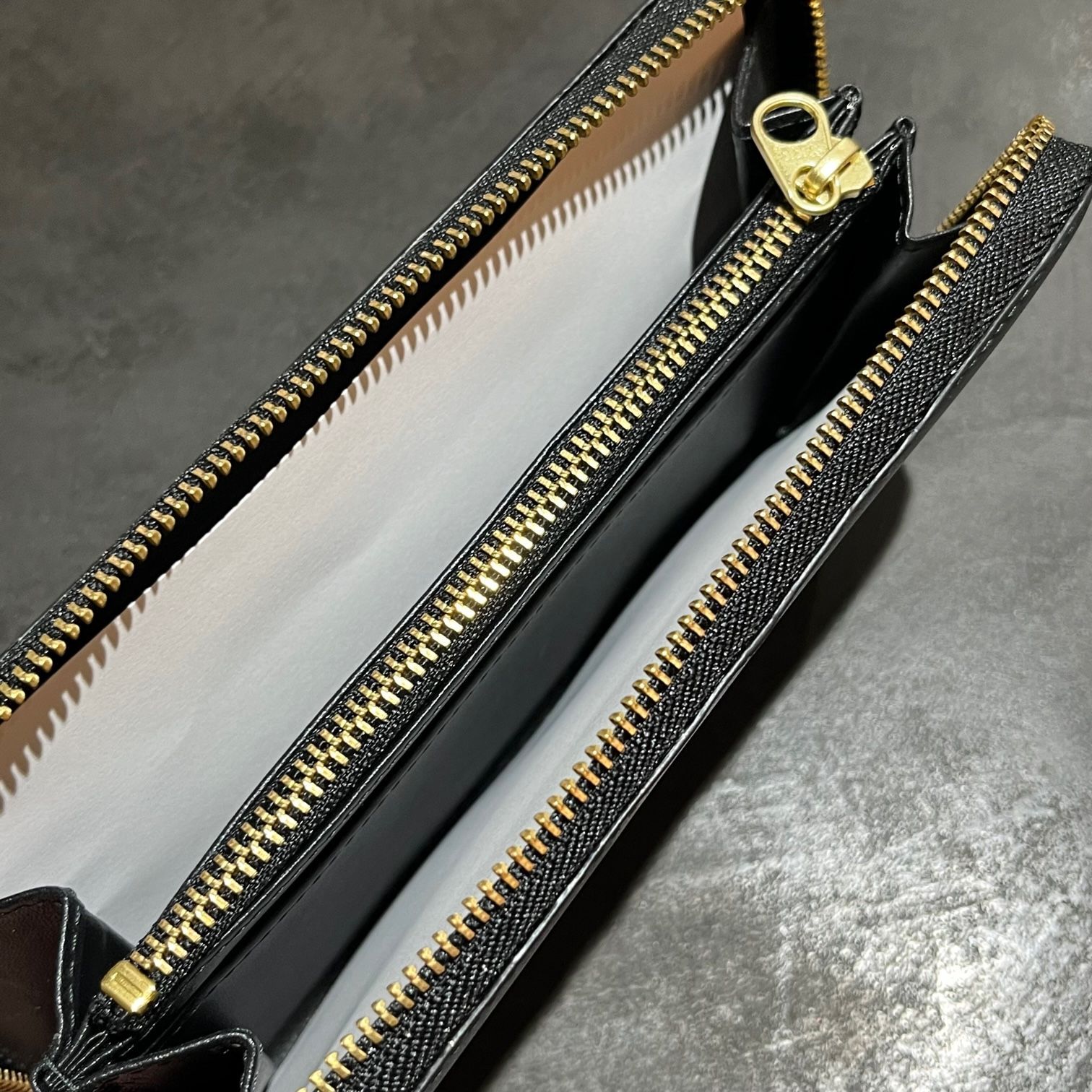定価51150円 新品 COMME des GARCONS レザー ロング ラウンドジップ 