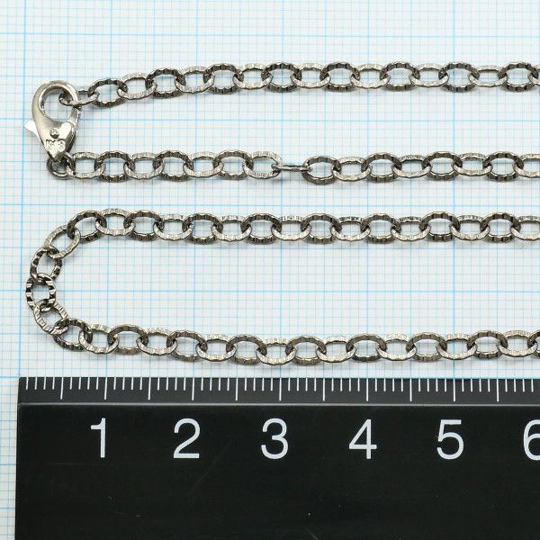 K18 スクリューチェーン ネックレス 2.4㎜に 太めチェーン つけっ