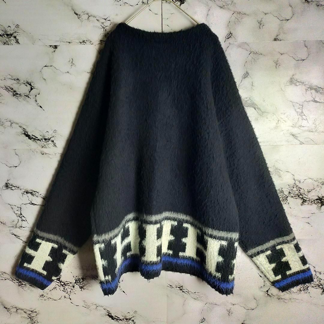 HUF カーディガン M ブラック/ホワイト 人気モデル】HUF ハフ Lサイズ☆ Hロゴ カーディガン ブラック