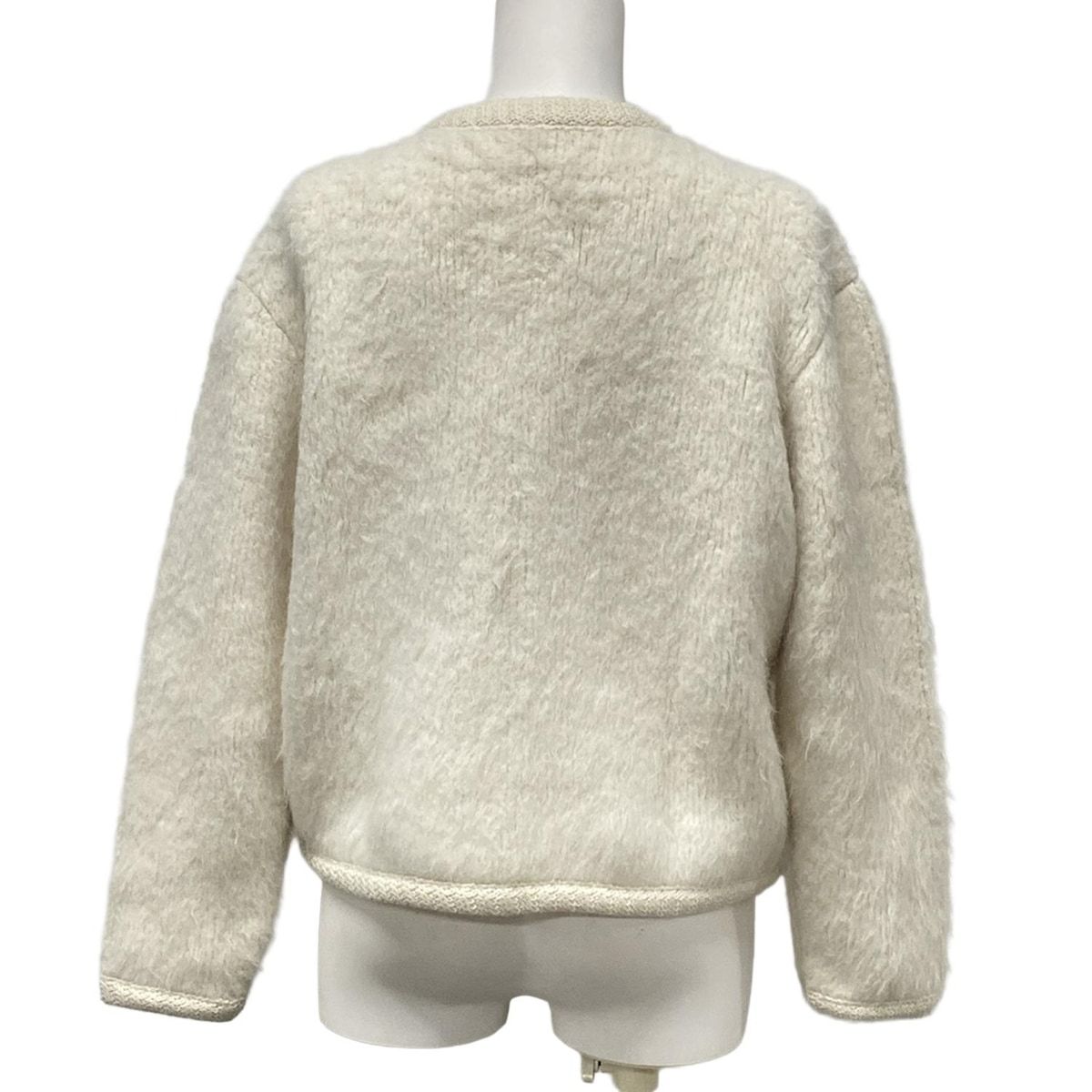 CELINE ベージュ ボアジャケット サイズS ウールアルパカ CELINE ベージュ ボアジャケット サイズS ウールアルパカ レディース