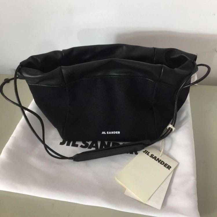 新品 JIL SANDER ジルサンダー 巾着 ミニ ショルダーバッグ ブラック