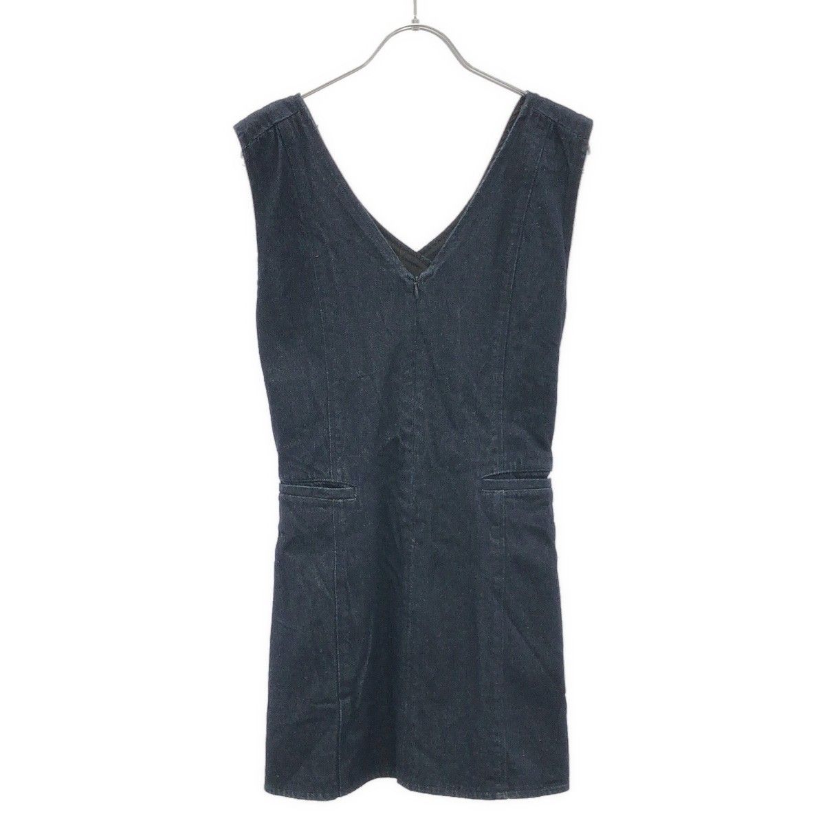 CLANE クラネ BACK CROSS DENIM BISTIER バッククロスデニムベスト 14122-4252 インディゴブルー 2 CLANE クラネ BACK CROSS DENIM BISTIER バッククロスデニムベスト