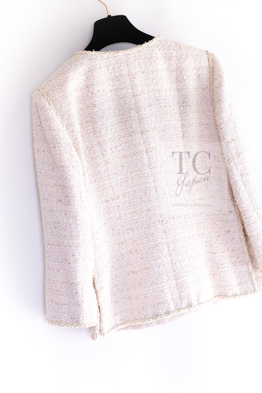 シャネル ジャケット CHANEL 99万 ペール ベージュ ピンク
