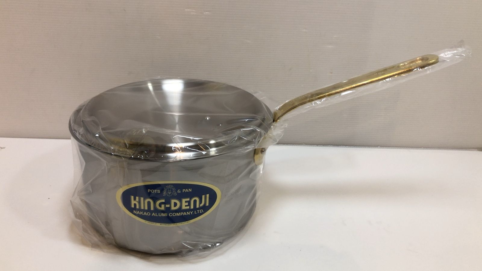 ♥品 中尾アルミ製作所 KING DENJI 21cm 片手鍋 容量 4.0L IH対応 目盛付 nakao キングデンジ